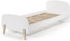 Kinderbett >KIDDY< in weiß aus Massiv Kiefer und MDF - 205,5x72,5x95cm (BxHxT) Bild 3