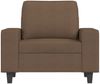 vidaXL Sessel mit Hocker Braun 60 cm Stoff 3201146 Bild 4