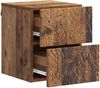 vidaXL Wandmontierter Nachttisch Altholz 34,5 x 33 x 40 cm 898821 Bild 2