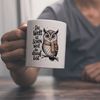 speecheese Tasse Eule mit Schal Kaffeebecher Die Welt ist schön Bild 2
