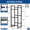 DanDiBo Getränkekistenregal 3 Kisten Schmal Metall Stehend 96599 Kistenregal Getränkekistenhalter 47 cm Getränkeregal Bild 2