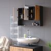 Vicco 'Irma' Spiegelschrank, Holz, 55 x 17 x 80 cm, Anthrazit / Eiche Bild 5