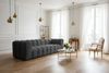 Sofaset Designersofa SOLVIE 4-4 in Stoff Moly Anthrazit Bild 3