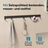 doporro Garderobenleiste Garderobenhaken mit verschiebbaren Kleiderhaken aus Aluminium Stalo10 (8 St), Pulverbeschichtet, aus hochwertige Alu Bild 3