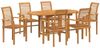 vidaXL Garten Essgruppe 7 pcs Braun Massivholz Teak 3383948 Bild 2
