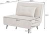 riess-ambiente Relaxsessel SMART MULTIFUNCTION 100cm champagner - Samt, Bettfunktion, mit Kissen (Einzelartikel, 1-St), ausziehbare Schlafgelegenheit - ideal für Wohn- oder Gästezimmer Bild 3