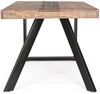 Esstisch Esterna aus Mangoholz, modern mit Metallgestell, naturfarben, 160 cm, für 4–6 Personen Bild 2