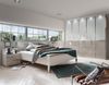 Schlafzimmer Sentara in Weiß und Kieselgrau 4-teilig mit Glasfronten – teilmontiert, hochwertig, luxuriös, Eleganz, Komfort & Qualität für Ihr Zuhause – in zwei Schrankbreiten wählbar - 4 teilig , Drehtürenschrank 250cm Breite Bild 1