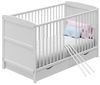 Kids Collective Babybett Kinderbett 60x120/70x140 cm umbaubar zu höhenverstellbares Lattenrost, 70x140 cm mit Schublade von Geburt bis 6. Lebensjahr Bild 4