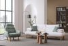 Sitzgruppe/Sofa Set - Wohnzimmergarnitur "Bleuet" 3+3+1+1-White/Mintgrün Bild 5