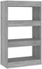 vidaXL Bücherregal/Raumteiler Grau Sonoma 60x30x103 cm Holzwerkstoff 813603 Bild 2