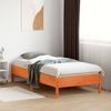 vidaXL Massivholzbett ohne Matratze Wachsbraun 75x190 cm Kiefernholz 842733 Bild 3