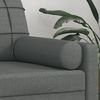 vidaXL Zierkissen 2 Stk. Dunkelgrau Ø15x50 cm Stoff 349502 Bild 5