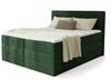 Boxspringbett Mollo XL mit 2 Bettkästen und Topper, mit Taschenfederkern- und Bonellfederkernmatratze, Doppelbett, Polsterbett aus Cordstoff mit Stauraum (Grün (Tilia 39), 180 x 200 cm) Bild 2