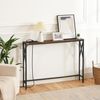 Konsolentisch mit Ladestation Vintagebraun und Schwarz 100x15x73,5cm Bild 4