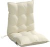 vidaXL Niedriglehner-Auflagen 4 Stk. Creme Oxford-Gewebe 377678 Bild 5