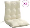 vidaXL Niedriglehner-Auflagen 4 Stk. Creme Oxford-Gewebe 377678 Bild 2