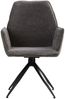 2 Stühle Esszimmer Küchenstühle Chenille Wolle Grau Drehstühle Esszimmerstühle Drehbar Esszimmerstuhl mit Armlehne Dreh Sessel Modern Bild 4
