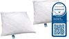 Jekatex Microfaserkissen Antibac, Füllung: 100% Polyesterkugeln (antibakteriell), Bezug: 100% Polyester, Bauchschläfer, Rückenschläfer, Seitenschläfer, 1 oder 2-tlg, Kopfkissen 40x80, 80x80 cm, im Einzel- oder Doppelpack Bild 4