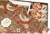 DUO ART GALLERY 6er-Set Tassen 220 ml STRAWBERRY THIEF RED mit Untertassen, New Bone China Porzellan Bild 2