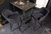 Design Barhocker FRANCE grau Ziersteppung Armlehnen Retro Bild 5