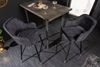 Design Barhocker FRANCE grau Ziersteppung Armlehnen Retro Bild 5
