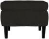 vidaXL Hocker mit Holzbeinen Schwarz Samt [329442] Bild 3