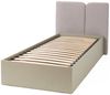 Beautysofa Jugendbett LICO mit Bettkasten, zwei Größen 90x200 oder 120x200, mit gepolstertem Kopfteil Bild 3