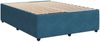 vidaXL Boxspringbett mit Matratze Blau 140x190 cm Samt 3287744 Bild 5