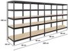 PROREGAL® Schwerlastregal MegaDeal Kellerregal Garagenregal Lagerregal Steckregal RIVET, 4-tlg, Kinderleichter Aufbau dank des innovativen RIVET-Stecksystems Bild 2