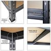 PROREGAL® Schwerlastregal MegaDeal Kellerregal Garagenregal Lagerregal Steckregal RIVET, 4-tlg, Kinderleichter Aufbau dank des innovativen RIVET-Stecksystems Bild 4