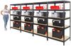 PROREGAL® Schwerlastregal MegaDeal Kellerregal Garagenregal Lagerregal Steckregal RIVET, 4-tlg, Kinderleichter Aufbau dank des innovativen RIVET-Stecksystems Bild 3