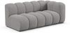 Micadoni Modulares Sofa Lupine 3-Sitzer Rechts Chenille Eden Hellgrau Bild 2