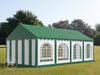 Festzelt Partyzelt 4x8 m PREMIUM, hochwertige PVC Plane 750 N mit grünem Dach 100% wasserdicht mit Bodenrahmen Bild 1