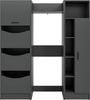 welltime Badmöbel-Set FALAS, TOPSELLER!, 3-teilig, Hauswirtschaftsraum Set, Breite 176 cm, (Set, 3-St, 1x Wäscheschrank, 1x Waschmaschinenumbauschrank, 1x Mehrzweckschrank), Kombination, Waschmaschinenumbau, Waschmaschinenschrank, Wäschekammer Bild 2