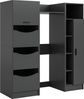 welltime Badmöbel-Set FALAS, TOPSELLER!, 3-teilig, Hauswirtschaftsraum Set, Breite 176 cm, (Set, 3-St, 1x Wäscheschrank, 1x Waschmaschinenumbauschrank, 1x Mehrzweckschrank), Kombination, Waschmaschinenumbau, Waschmaschinenschrank, Wäschekammer Bild 4