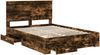 vidaXL Bettrahmen Geräucherte Eiche 140 x 190 cm Holzwerkstoff 3411309 Bild 5