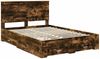 vidaXL Bettrahmen Geräucherte Eiche 140 x 190 cm Holzwerkstoff 3411309 Bild 4