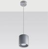 Pendelleuchte, Aluminium grau, H 80 cm Bild 4