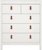 Dmora Kommode Nicholas, Mehrzweckkommode, Schlafzimmerkommode, Schrank mit Schubladen, 82x38 h99 cm, Weiß Bild 5