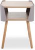 Nachttisch Birte / 300.001737, Echtholz, Holzwerkstoff, Stahl, Beige, Holzfarben, 40 x 55 x 40 cm Bild 2