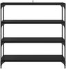 vidaXL Bücherregal Schwarz Eichen-Optik 100 x 33 x 100 cm 881119 Bild 5