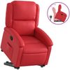 vidaXL Relaxsessel mit Aufstehhilfe Rot Kunstleder 3204231 Bild 2