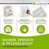 Juskys Kinder Bücherregal mit 3 Fächern & Spielzeugkiste, Weiß, 63 x 30 x 70 cm (BxTxH) Bild 2