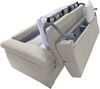 Dmora 2-Sitzer Schlafsofa Seui, Schlafsofa fürs Wohnzimmer, gepolstert, abnehmbar, 100 % Made in Italy-Qualität, 185x95 h100 cm, Beige Bild 5