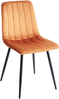 Esszimmerstuhl 4er Set KALISPELL Samtstoff Orange Bild 4