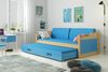 BMS Jugendbett Dawid Kiefer Blau Bettkasten 2xMatratze Bild 2