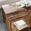 vidaXL Couchtisch mit Schubladen Altholz 90 x 49 x 46 cm Holzwerkstoff 883452 Bild 4