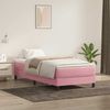 vidaXL Boxspringbett ohne Matratze Rosa 90x210 cm Samt 3315812 Bild 4