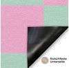 MuchoWow Fußmatte Schachbrettmuster - Grün - Rosa - Würfel, Rechteckig, innen Schmutzfangmatte, Tür, Schmutzfänger Flur, Teppich 60x40 cm Bild 3